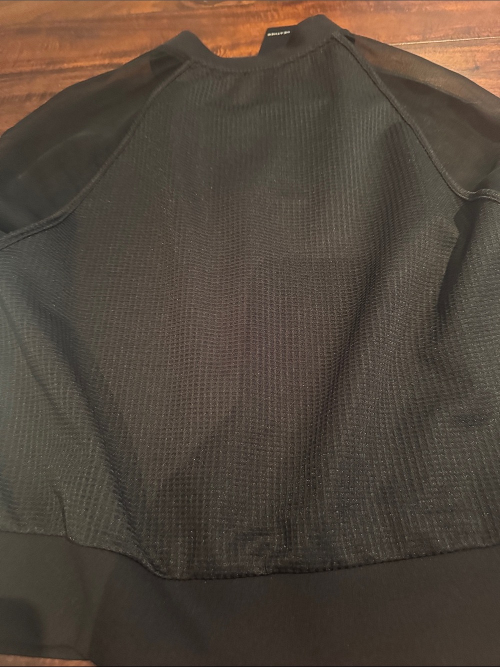 Heather Black Jacket with White Mesh Sleeves - Picture 5 of 6
